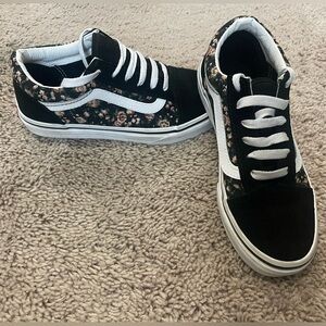 Girls vans. Worn once. Like new. Size 2